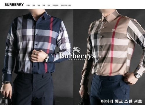 💕 버** 체크 스판 셔츠