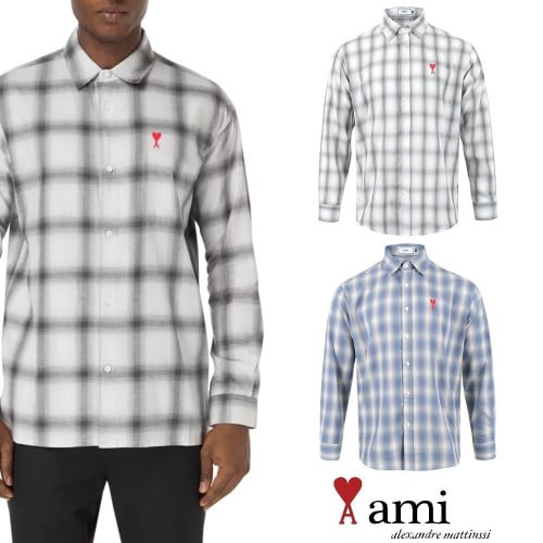 💕 아* 스몰하트 타탄 체크 셔츠