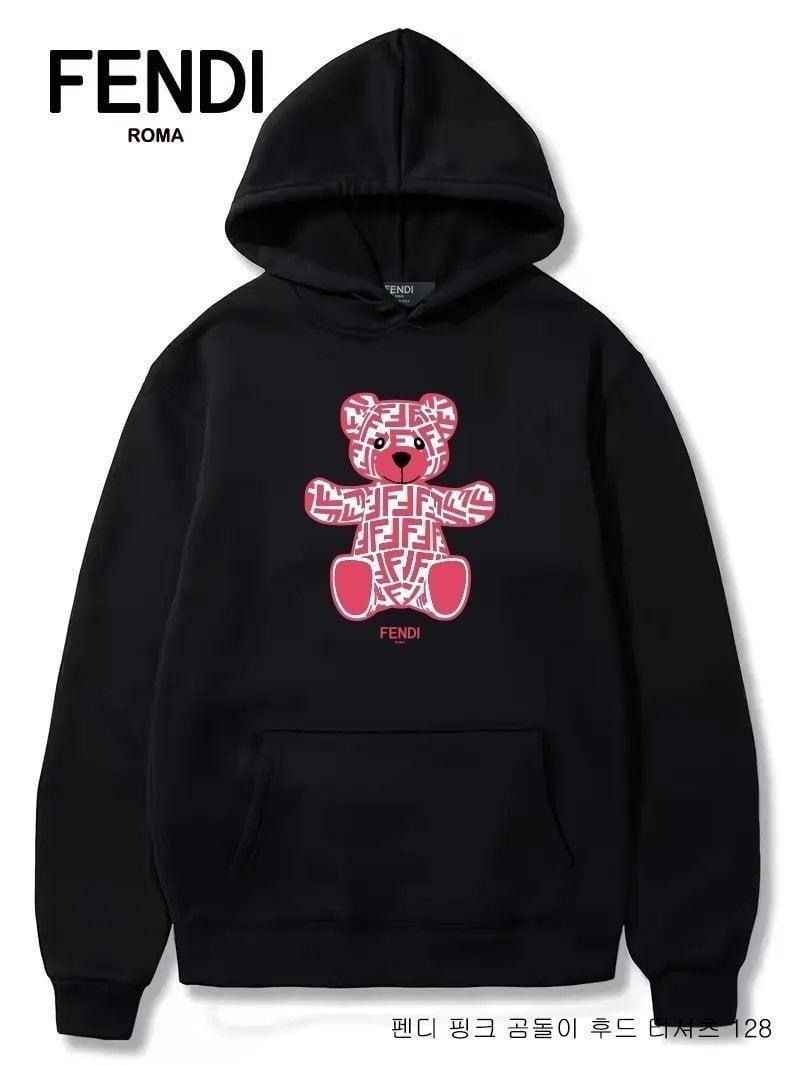 💕 펜* 핑크 곰돌이 후드 티셔츠 128