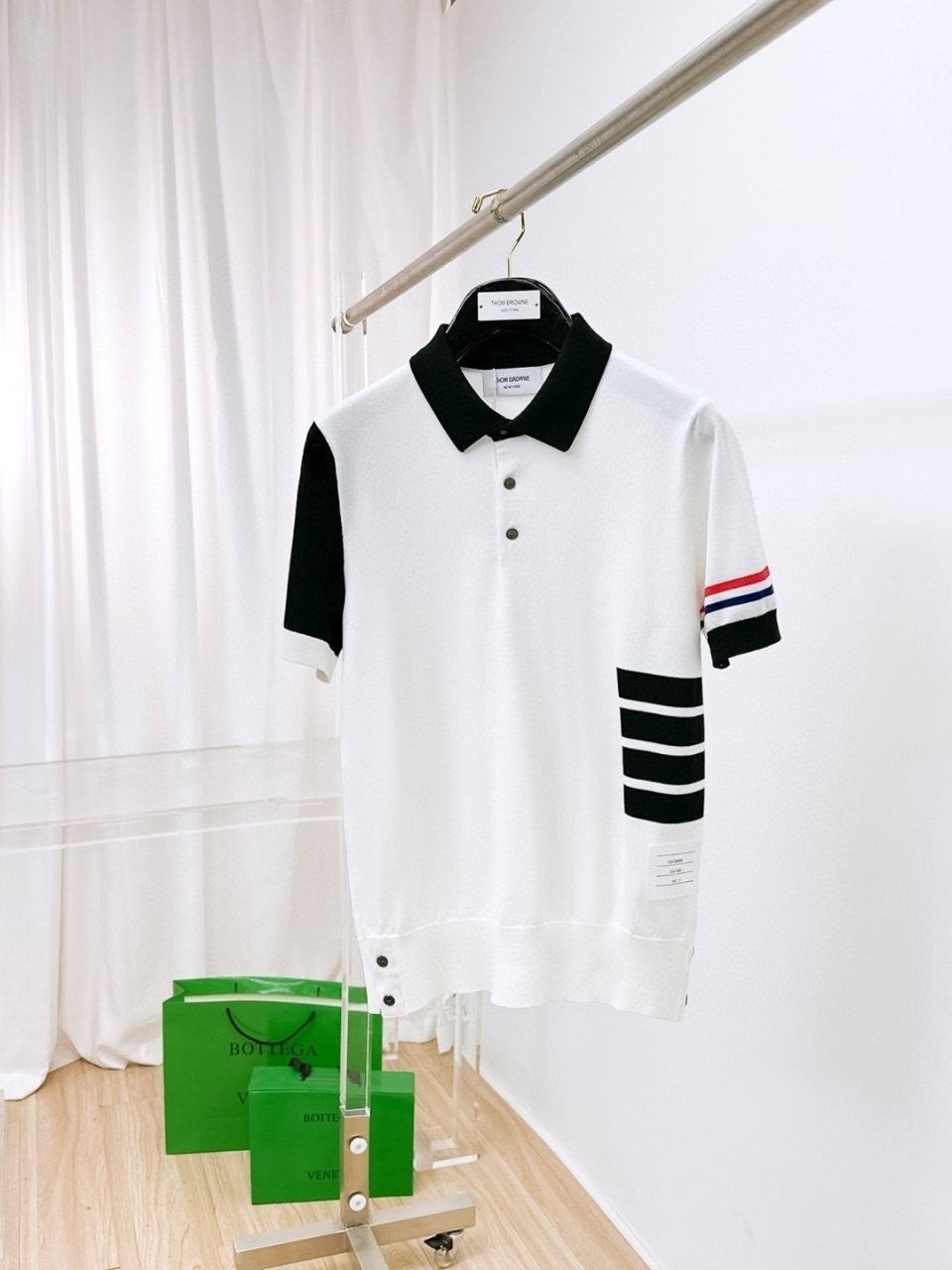 💕 톰* pk 배색 니트반팔