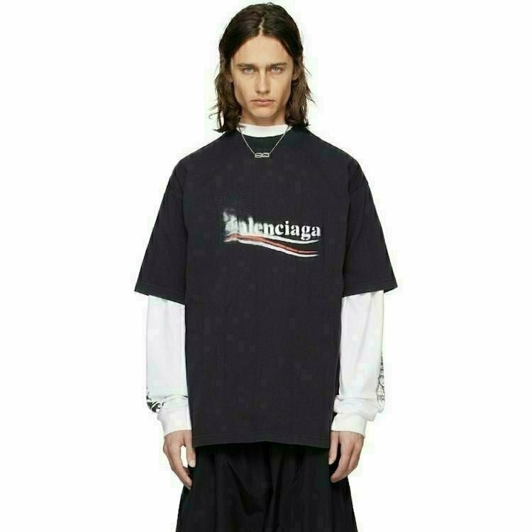 💕 발**** 폴리티컬 스텐실 티셔츠