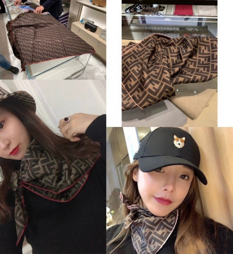 💕 펜* 실크 바게트 FF 스카프