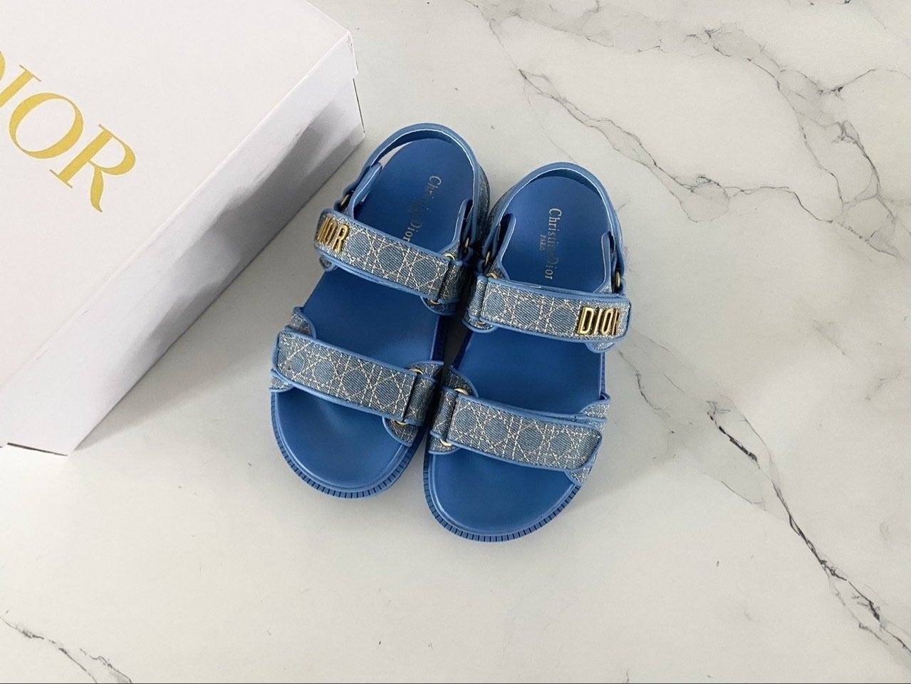 💕 디* 액트 Di*ract 샌들 블루 까나쥬 데님