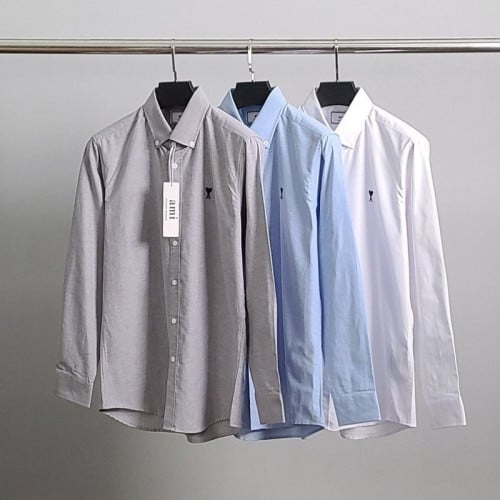 AM 블랙하트자수 옥스포드 셔츠