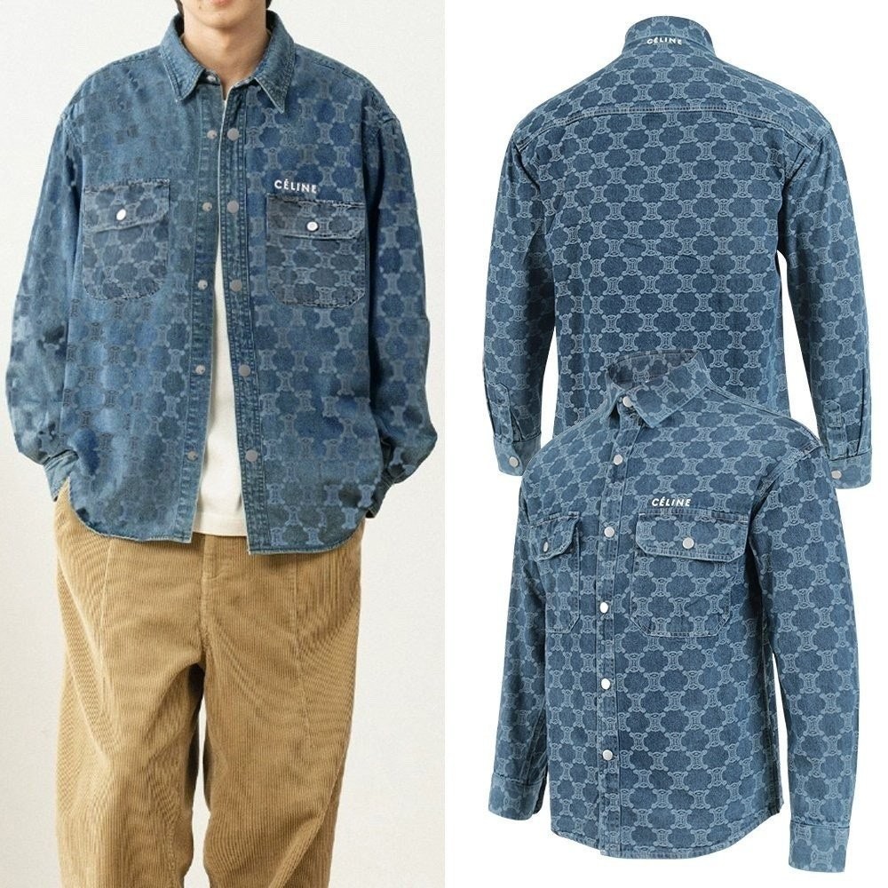 CLN 트리오페 멀티자수 데님 셔츠