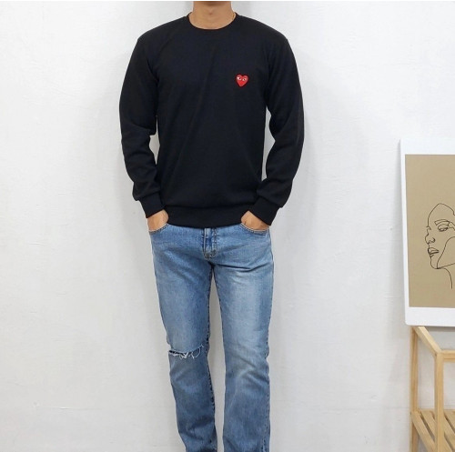 CDG 자수패치 맨투맨