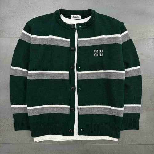 MU 배색 라운드 가디건