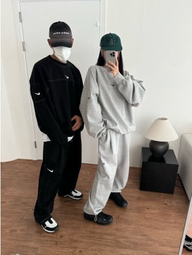 NK 스티치 럭비 맨투맨팬츠셋업