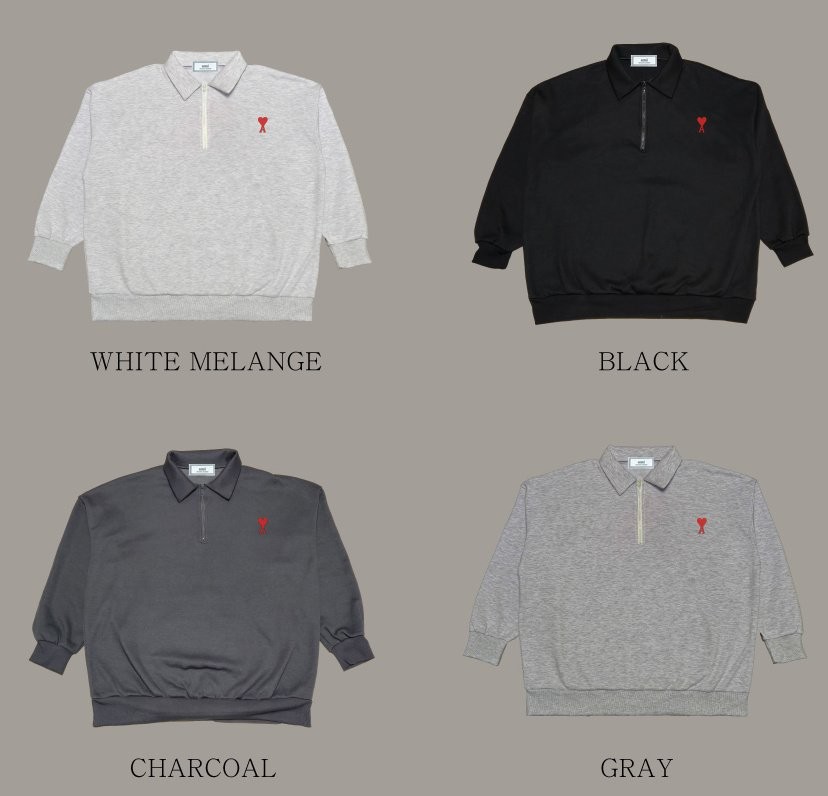 20528_AM 기모 카라 반집업 맨투맨