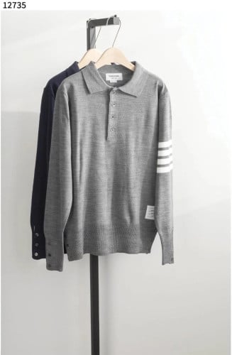 TB 남성 파인 메리노 4바 카라 니트 셔츠