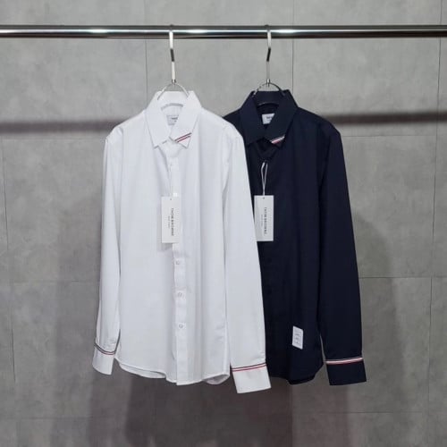 TB 카라라인 소매 삼선 셔츠