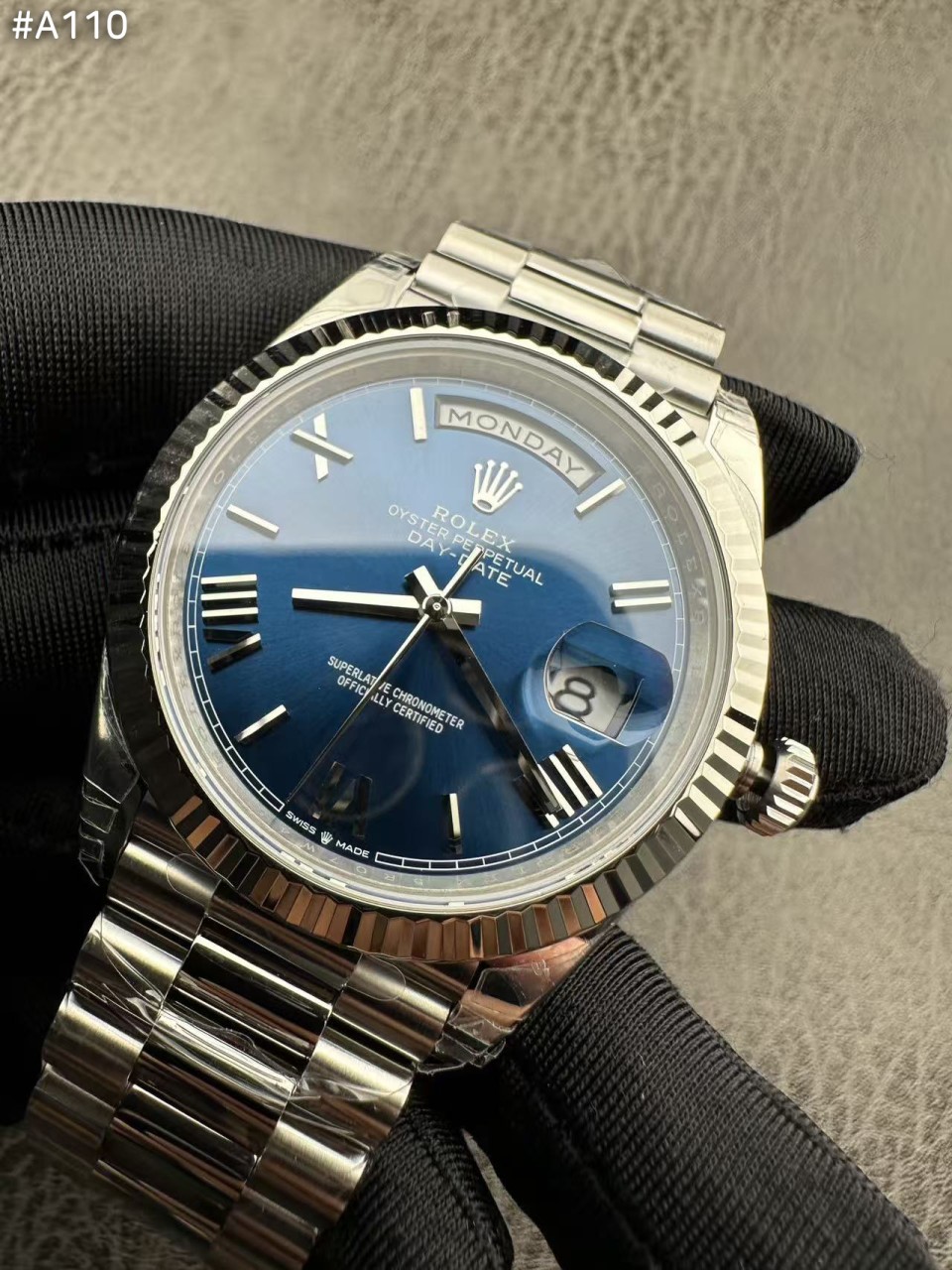 #로렉스 C공장 3255 데이데이트 블루 다이얼 (프레지던트) 40MM