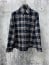 #크롬하츠 크로스 패턴 체크 셔츠