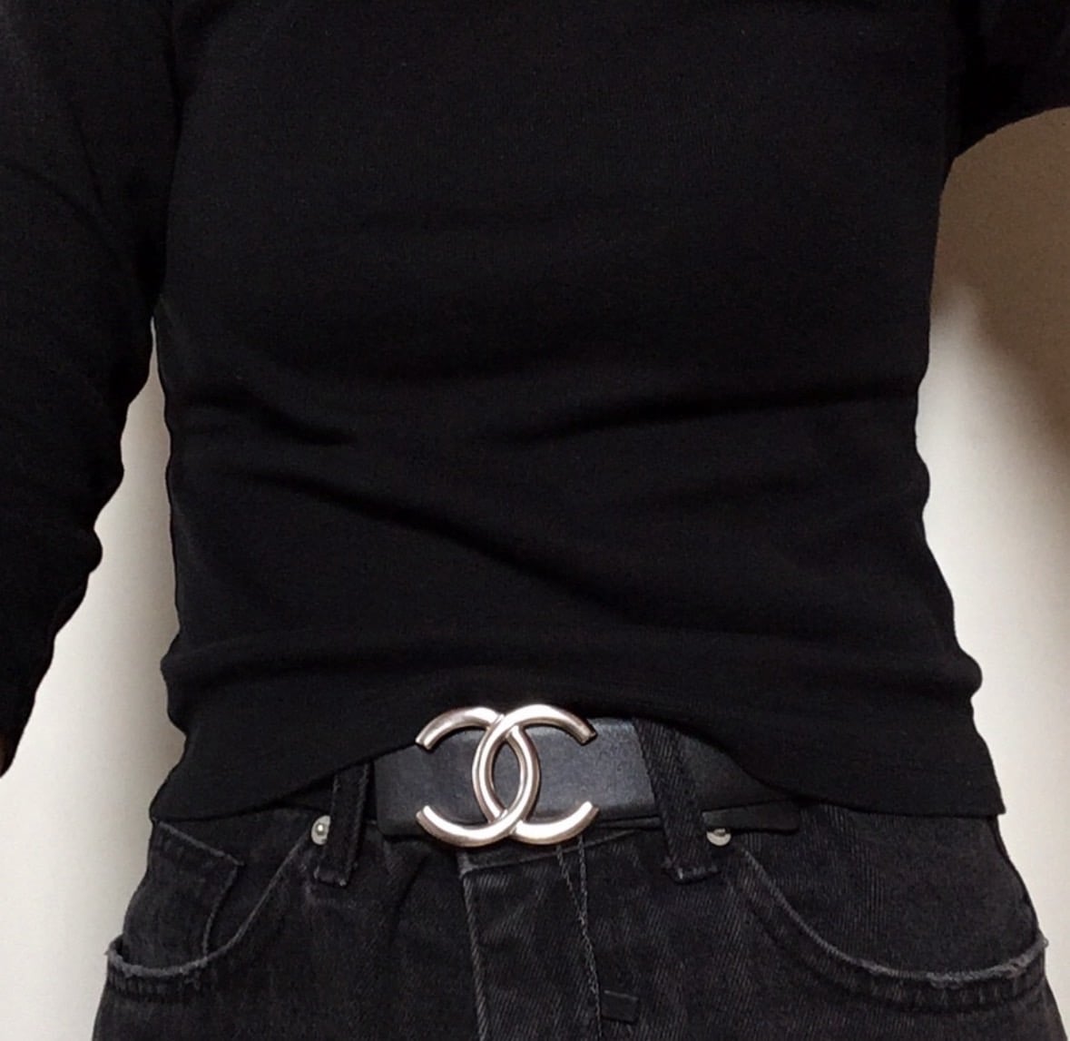 샤V CC 로고 카프스킨 리버서블 벨트