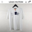 수입 LV pont- neuf 라운드 티셔츠 남여공용 화이트