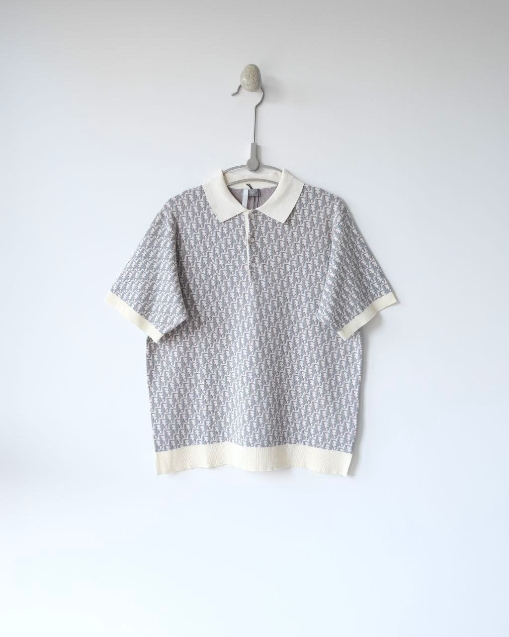 💕 디* 오블리크 니트 폴로 셔츠 - 수입