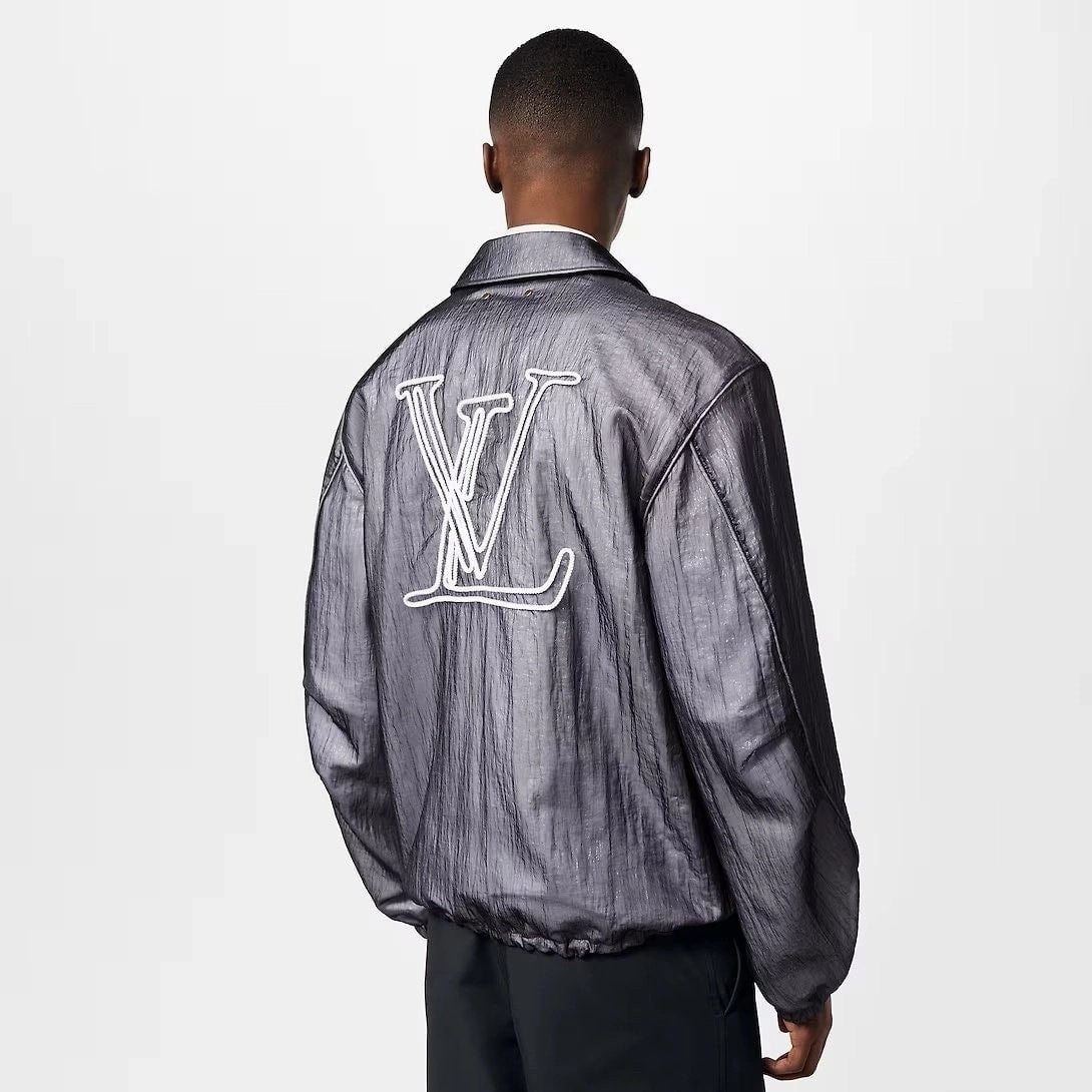 💕 루* 엠브로이더드 나일론 블루종