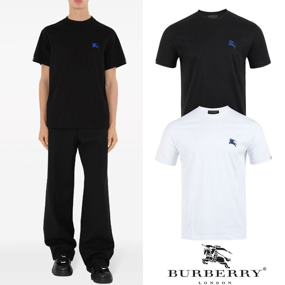 💕 버** 블루기사자수 포인트탭 실켓 티셔츠