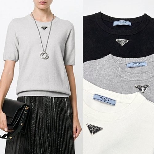 💕 프** 센터플레이트 니트반팔