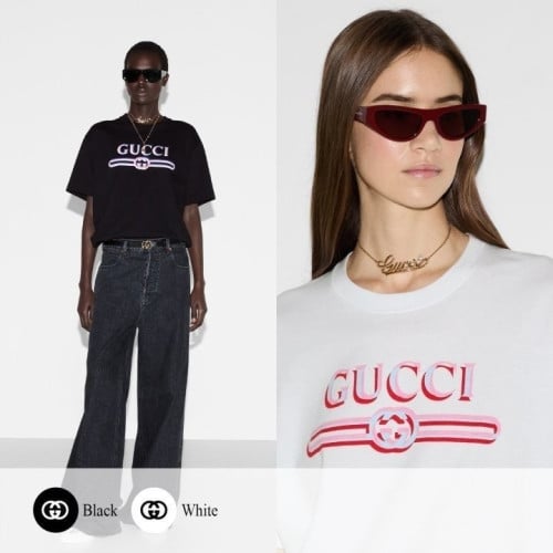 💕 구* 레트로 로고 반팔티