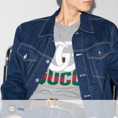 💕 구* 더블G프린트 티셔츠