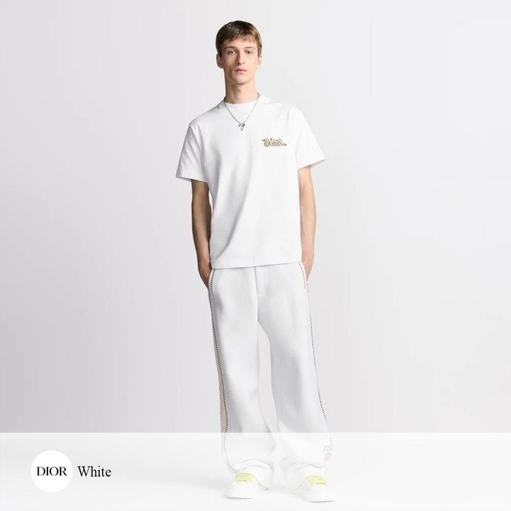 💕 디* DI*R AND KAWS 뱀 자수 티셔츠