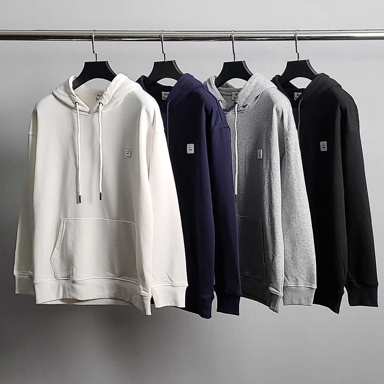 💕 아** 화이트와펜 코튼 후드티