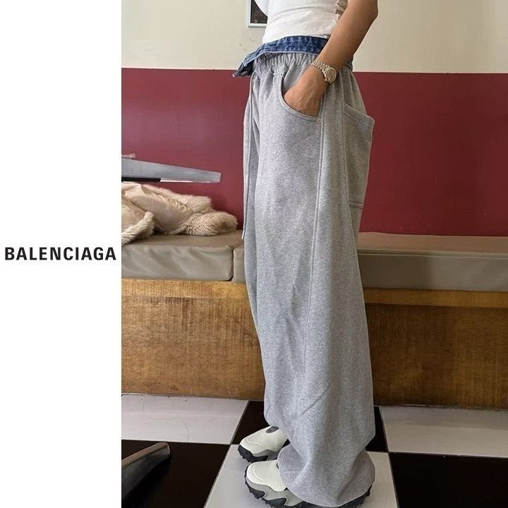 💕 발**** 데님 배색밴딩바지