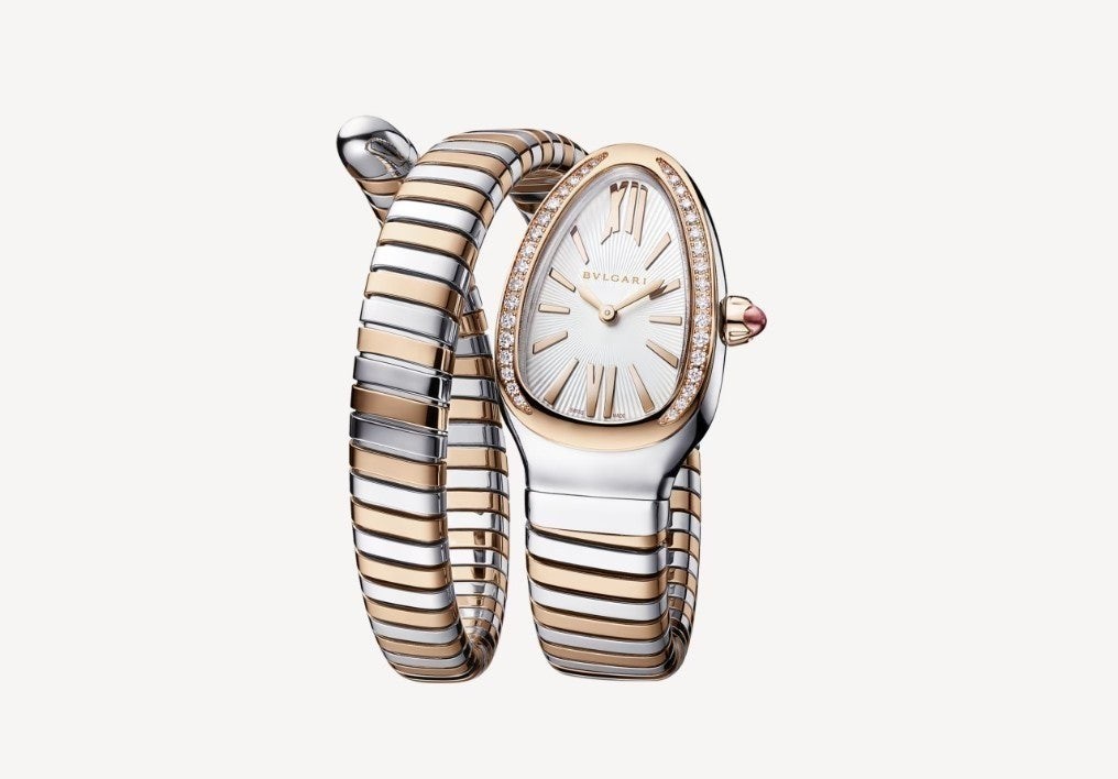 💕 불** 세르펜티 투보가스 워치 로즈골드 콤비 다이아