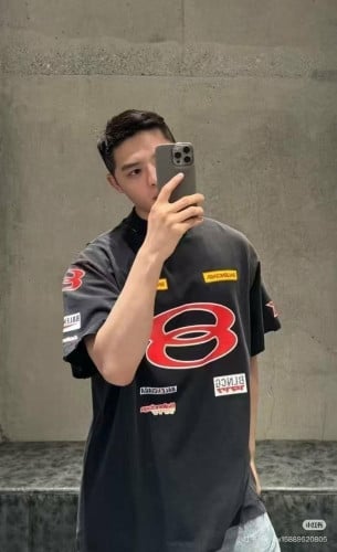 💕 발**** 멀티로고 워싱 티셔츠