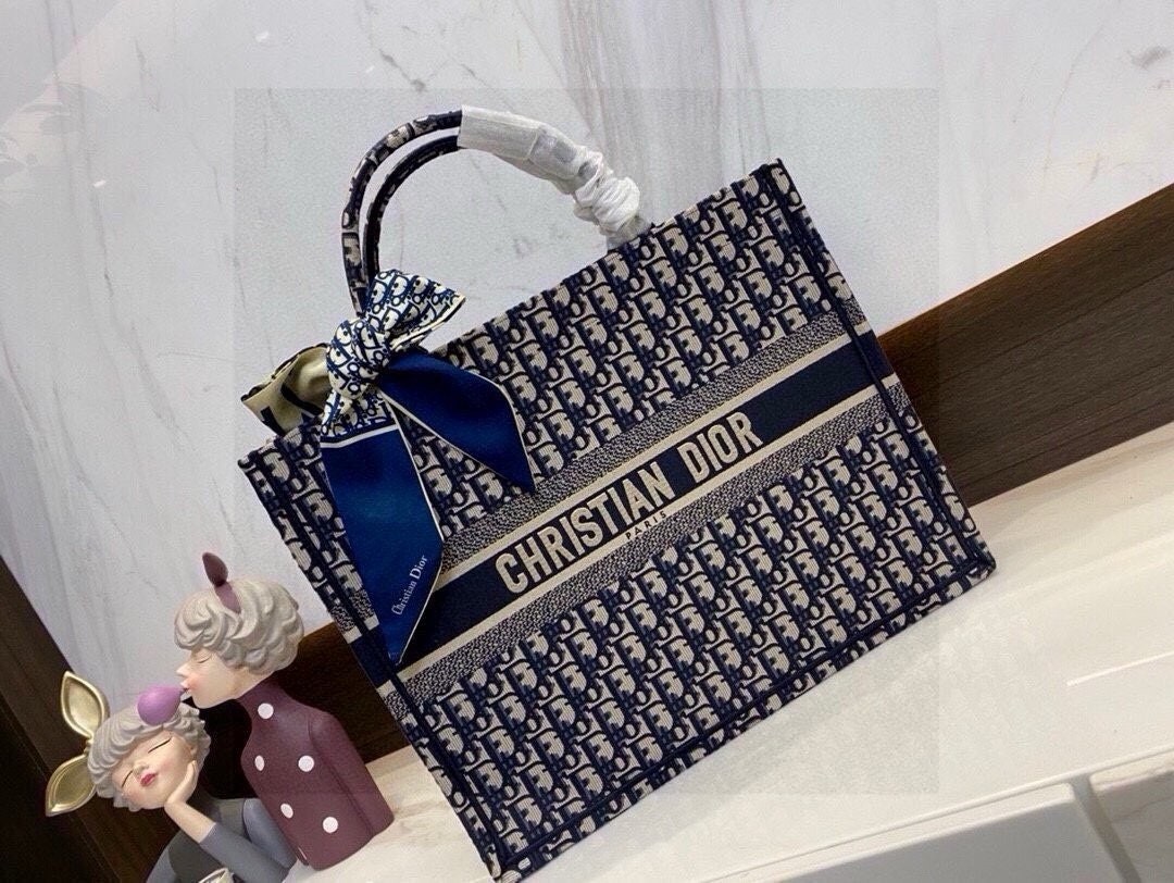 💕 디* 북토트（네이비）