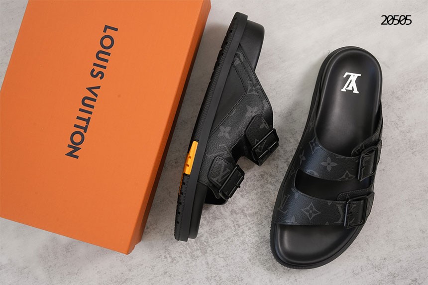 🔆 [LOUIS VUITTON] 루이비통 모노그램 더블 스트랩 남성 샌들 🔆