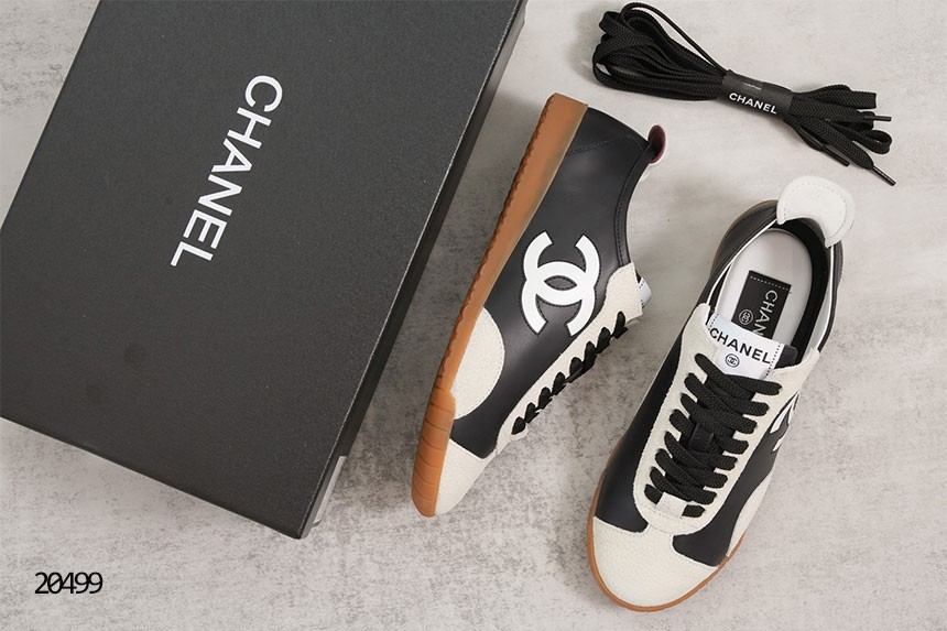 🔆 [CHANEL] 샤넬 카프스킨 & 엠보스드 스웨이드 스니커즈 🔆