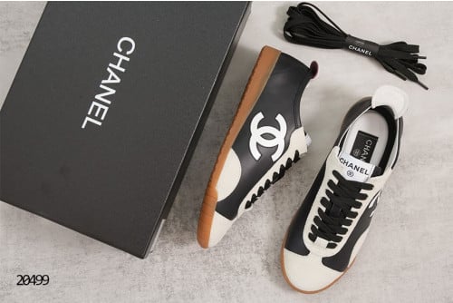 🔆 [CHANEL] 샤넬 카프스킨 & 엠보스드 스웨이드 스니커즈 🔆