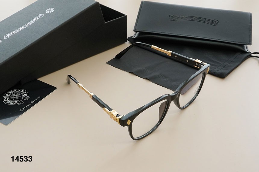 🔆 [Chrome Herts] 크롬하츠 남여공용 금장식 뿔테 안경테 🔆