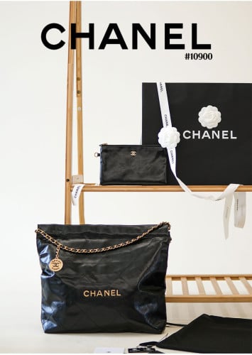 🔆 [CHANEL] 샤넬 22 핸드백 블랙 금장 미디움🔆