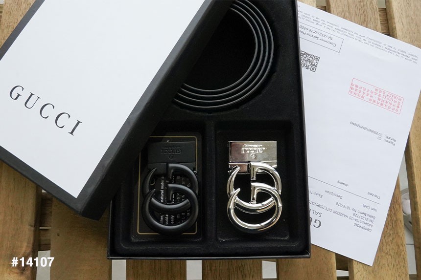 🔆 [GUCCI] 구찌 남성용 마몽드#4 투버클 벨트셋 🔆