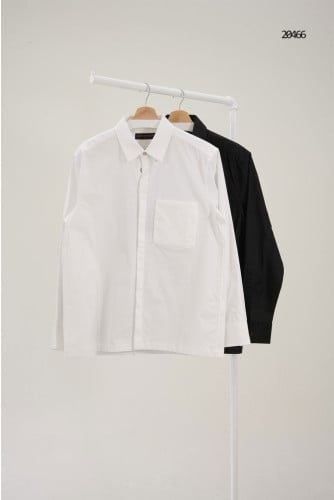 🔆 [LOUIS VUITTON] 루이비통 LV 모노그램 엠보싱 포켓 코튼 셔츠 🔆