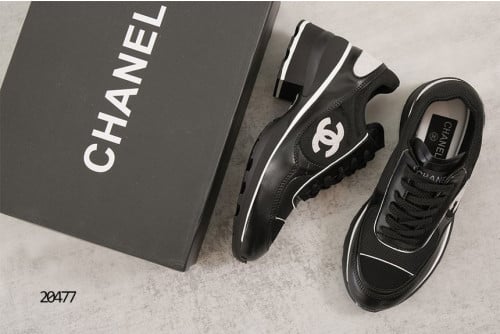 🔆 [CHANEL] 샤넬 25K 믹스드파이버 스니커즈 블랙🔆