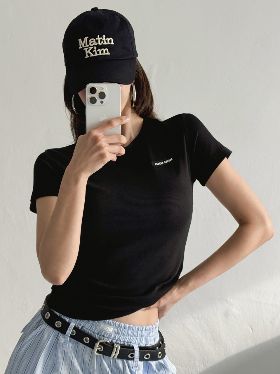 미우 골지 패치T