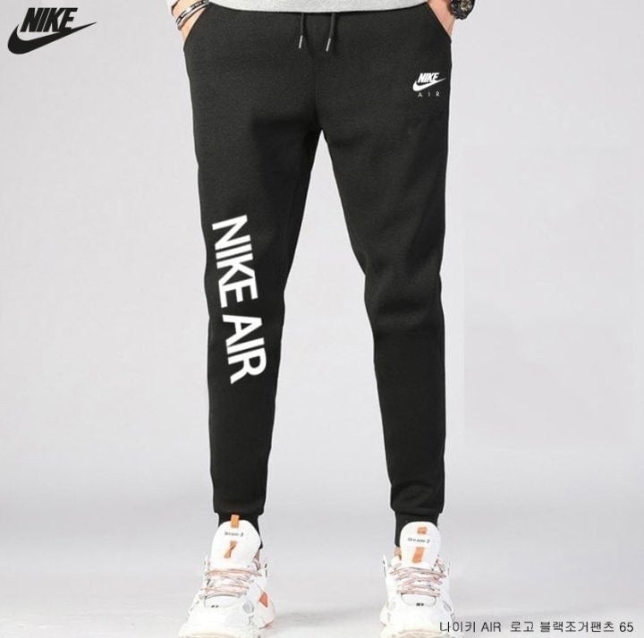 💕 나** AIR 로고 블랙 조거 팬츠 65