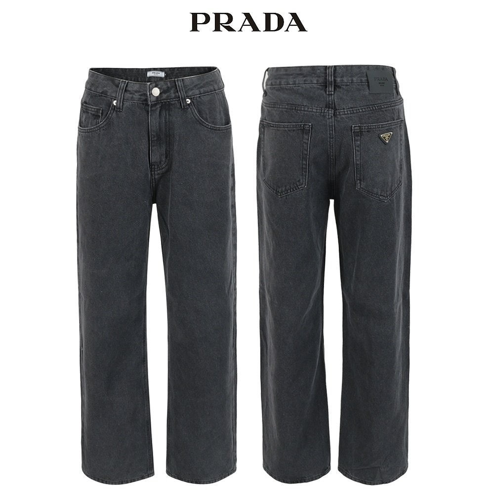 💕 프** 블랙 와이드 데님 팬츠