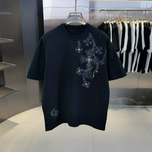 💕 크* 체인 크로스 티셔츠