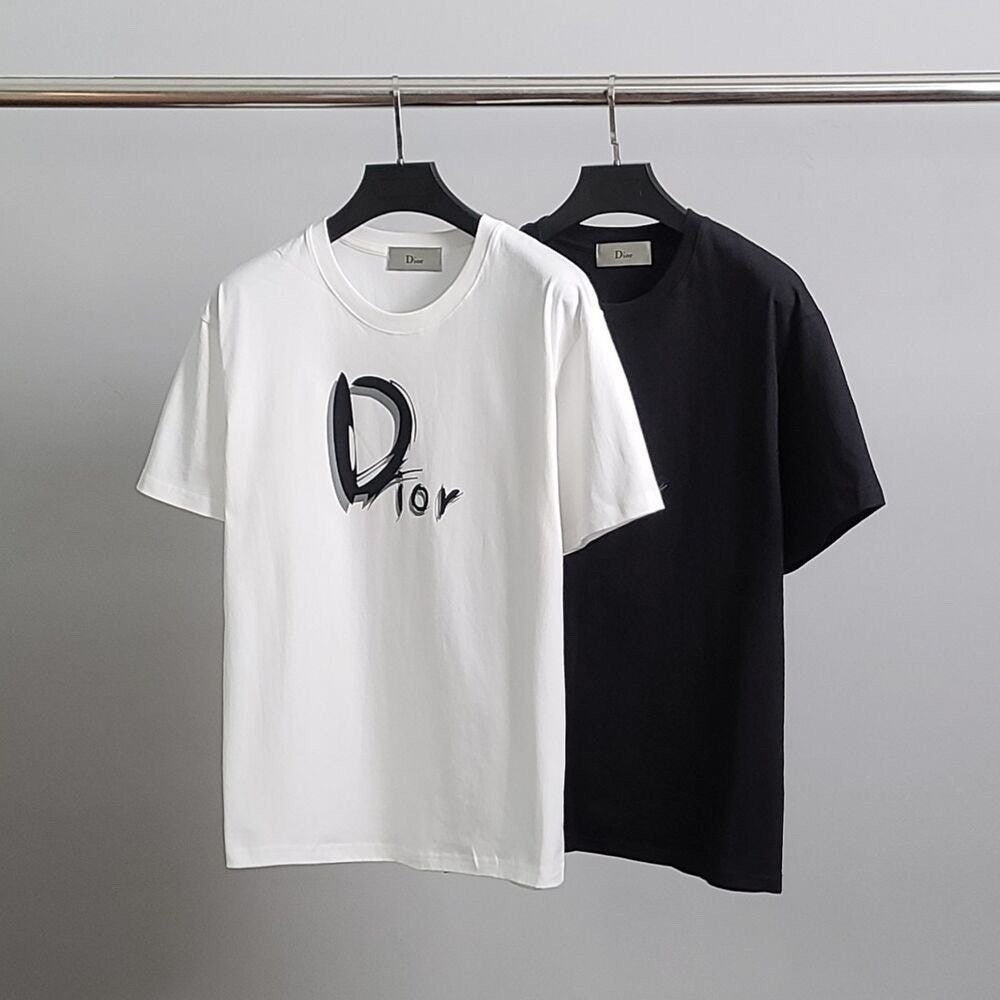 💕 디* 스케치 프린팅 코튼 반팔티