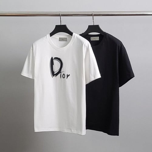 💕 디* 스케치 프린팅 코튼 반팔티