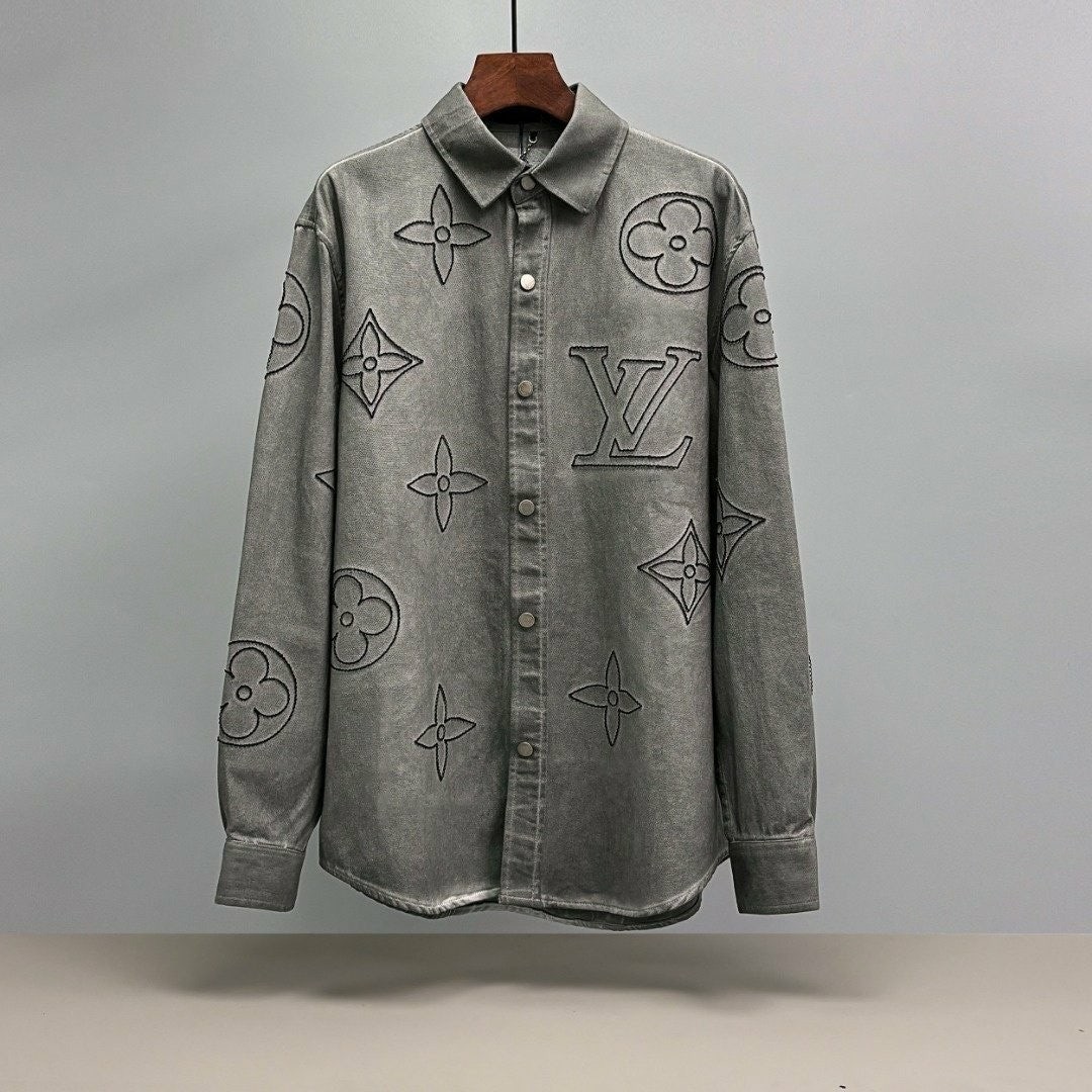 💕 루* 빅모노그램 자수 셔츠 자켓