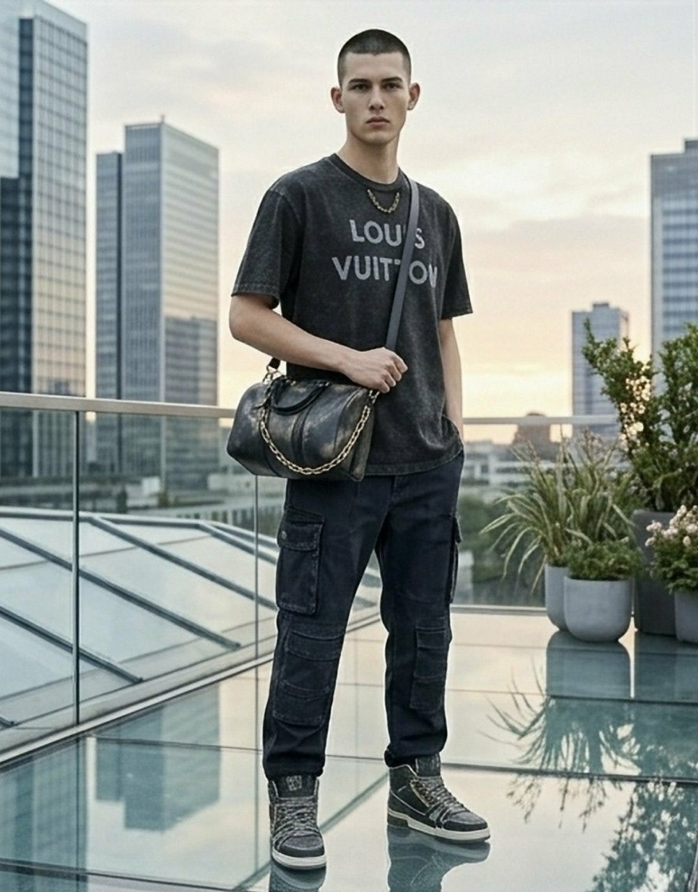 💕 루* 체인 반팔