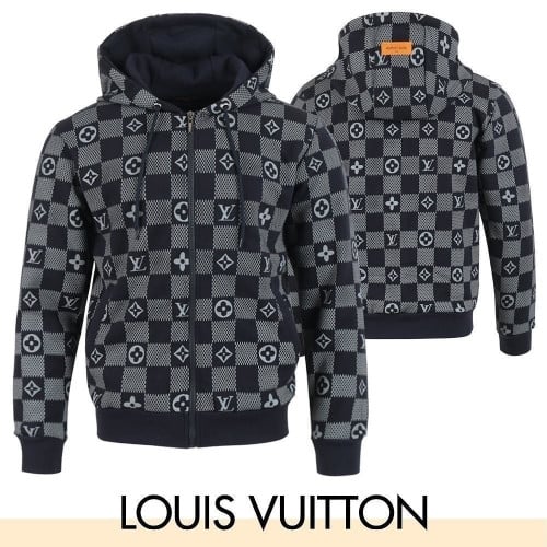 💕 루* 체스 나염 후드 집업