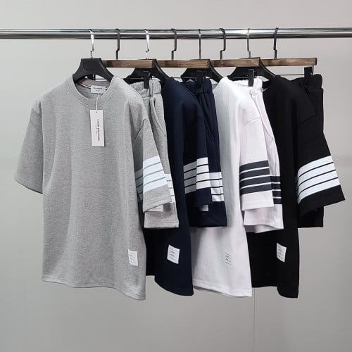 💕 톰* 사선완장 트레이닝 반팔 세트