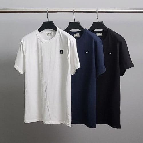 💕 아** 블랙와펜 라운드 반팔티